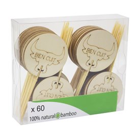 Well Done Food Marker “Bien Cuit” 9 cm (60 Units)