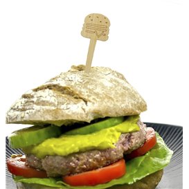 Bamboo Skewer Burger 12cm (50 Units) 
