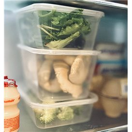 Plastic Lid Clear for Deli Container PP 17,4x11,6cm (500 Units)