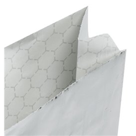 Silver Greaseproof Aluminum Foil Bag 31,5+5x10,3cm (2000 Units)