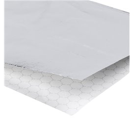 Paper Food Bag Grease-Proof Opened 2L Silver 16x16cm (500 Units)