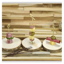 Natural Bamboo Bow Skewer 7cm in box (250 Units)  