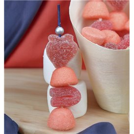 Bamboo Skewer Blue/Silver 10cm (100 Units)