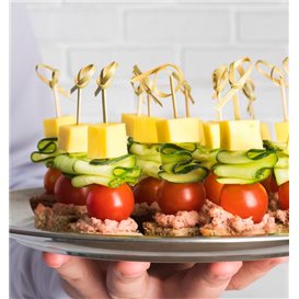 Natural Bamboo Bow Skewer 18cm (5.000 Units)  