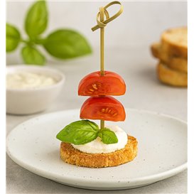 Natural Bamboo Bow Skewer 18cm (5.000 Units)  