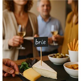 Bamboo Skewers with Slate 6.3x3.8cm (100 Units)