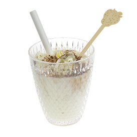 Bamboo Stirrer Strawberry for Drink 14cm (600 Units)