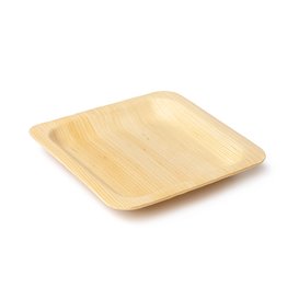 Square Wooden Plate 9x9cm (600 Units)