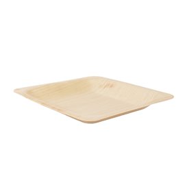Square Wooden Plate 9x9cm (25 Units)