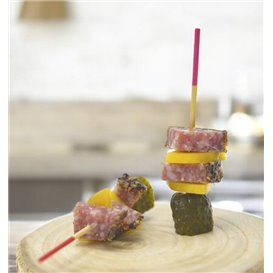 Bamboo Skewer Fuchsia Tip 7cm (3.600 Units)