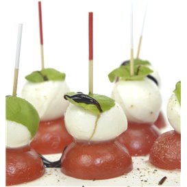 Bamboo Skewer Red Tip 7cm (3.600 Units)