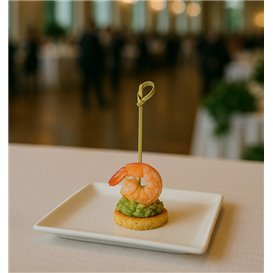 Bamboo Bow Skewer Natural 10cm (250 Units)  