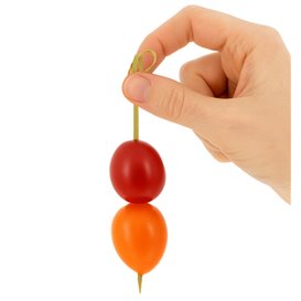 Natural Bamboo Bow Skewer 7cm (10.000 Units)  