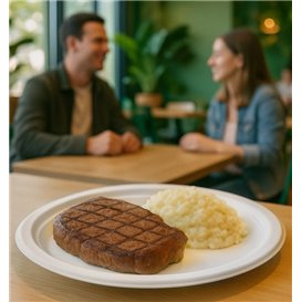 Sugarcane Tray White 26x20 cm (500 Units)