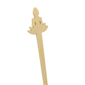 Bamboo Stirrer “Bouddha 1” for Drink 18cm (600 Units)