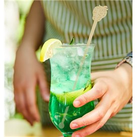 Bamboo Stirrer Strawberry for Drink 18cm (600 Units)