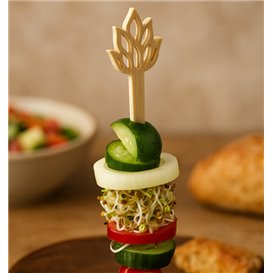 Bamboo Skewer Lotus Blossom 12cm (600 Units) 