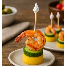 Bamboo Skewer Shell 7cm (100 Units)