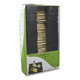 Bamboo Skewers with Slate 6.3x3.8cm (100 Units)