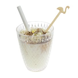 Bamboo Pink Flamingo Drink Stirrer 14cm (600 Units)