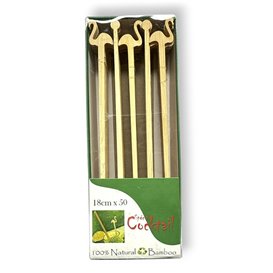 Bamboo Pink Flamingo Drink Stirrer 18cm (600 Units)