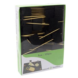 Bamboo Food Pick with Board 9cm (100 Units) 