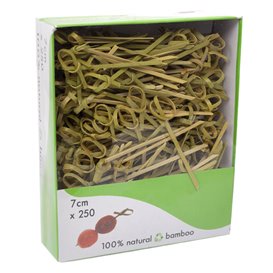 Bamboo Bow Skewer Natural 10cm (2.500 Units)  