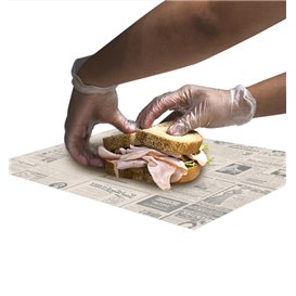 Paper Food Wrap Grease-Proof "Times" Kraft 28x34cm (1.000 Units) 
