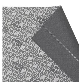 Reusable Cotton Placemat "Day Drap" Anthracite 32x45cm (12 Units) 