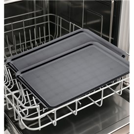 Plastic Tray Black 50x37cm (4 Units) 
