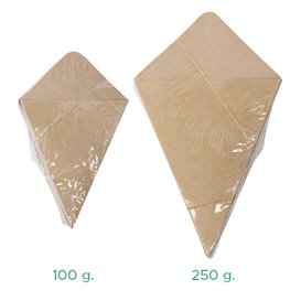 Paper Dipping Cone Kraft 19,5cm 100g (50 Units)