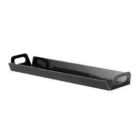 Paper Tray with Handles Rectangular shape Black 32x7,5 cm (100 Units)  