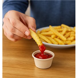 Sugarcane Container Natural Ø6,0cm 60ml (2000 Units)