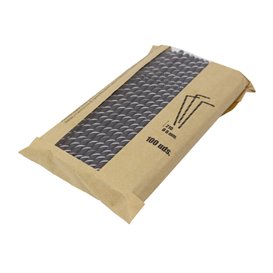 Paper Straw Flexible Pack Ø0,6cm 23cm (250 Units)