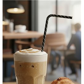 Paper Straw Flexible Pack Ø0,6cm 23cm (250 Units)