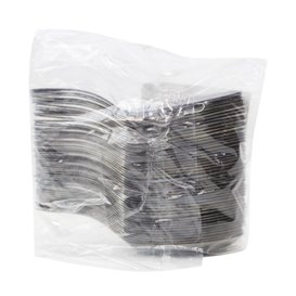 Plastic Sauce Mini Spoon PS Silver 10 cm (50 Units) 