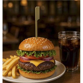 Natural Bamboo Golf Food Picks 18cm (10.000 Units)  