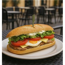 Natural Bamboo Golf Food Picks 18cm (50 Units)  