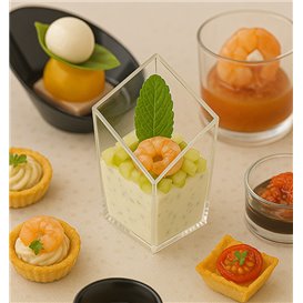 Transparent PS Diamond Tasting Glass 48ml (200 Units) 