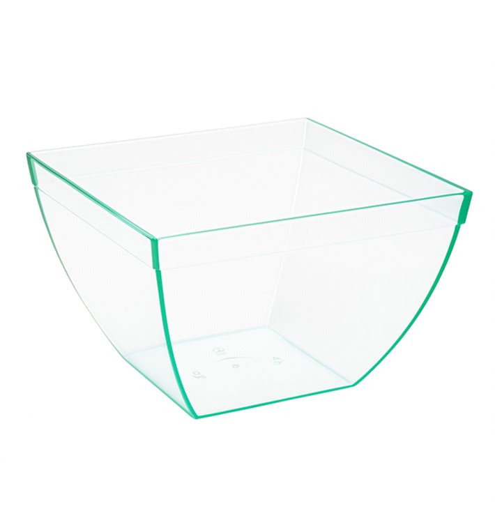 Transparent PS Tasting Bowl “Water Green” 580ml (100 Units)