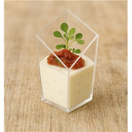 Transparent PS Diamond Portion Tasting Cup 60ml (20 Units) 