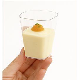 Portion Tasting Cup PS Transparent 150ml High 7.1cm (20 Units) 