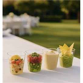 Portion Tasting Cup PS Transparent 150ml High 7.1cm (200 Units) 