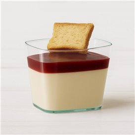 Mini Bowl Low Transparent PS “Water Green” 150ml (20 Units)