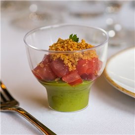 Reusable Mini Bowl in PS "Tulip" Clear 65ml (200 Units)