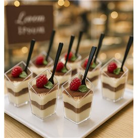 Transparent PS Diamond Portion Tasting Cup 48ml (20 Units) 