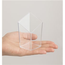 Transparent PS Diamond Portion Tasting Cup 48ml (20 Units) 