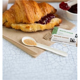 Paper Teaspoon Compostable White 11.5cm (50 Units)