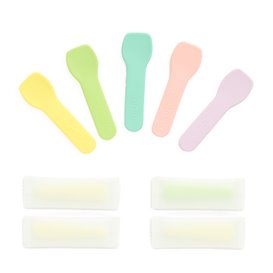 Paper Ice Cream Spoon Wrapped Assorted Colours 'Tutti Frutti' 9cm (500 Units)