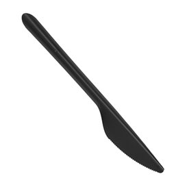 Reusable Knife in PP Black 17,8cm (50 Units)